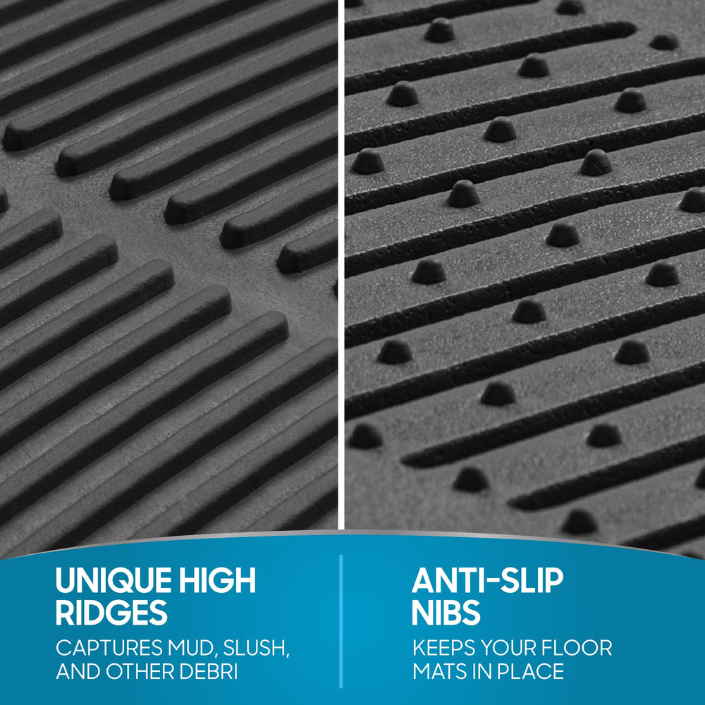 BDK installed front mats in vehicle demonstrating non-slip fit