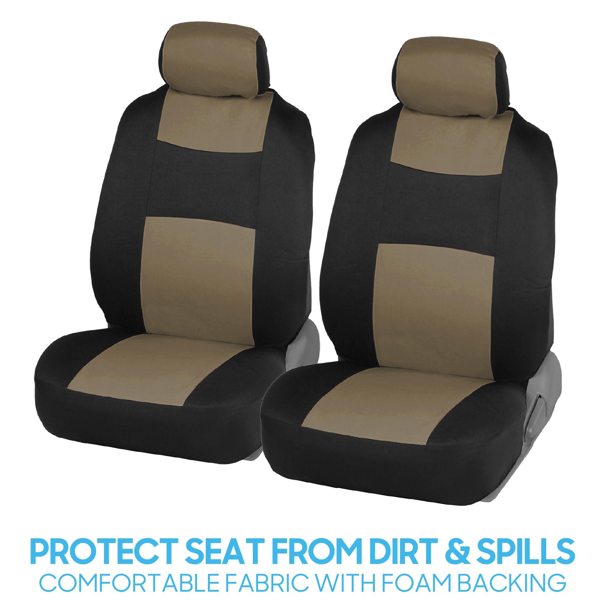 bdk rear split-bench cover installed offers full backseat protection