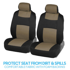 bdk rear split-bench cover installed offers full backseat protection