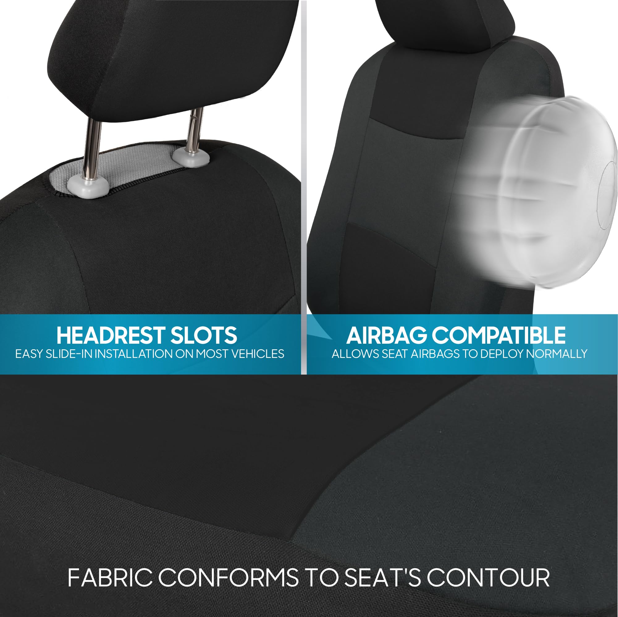 BDK size comparison next to standard seat showing true-to-fit scale and coverage