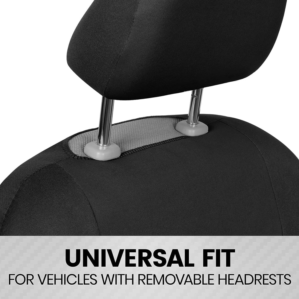 BDK seat cover installed on driver seat demonstrating secure fit and updated interior