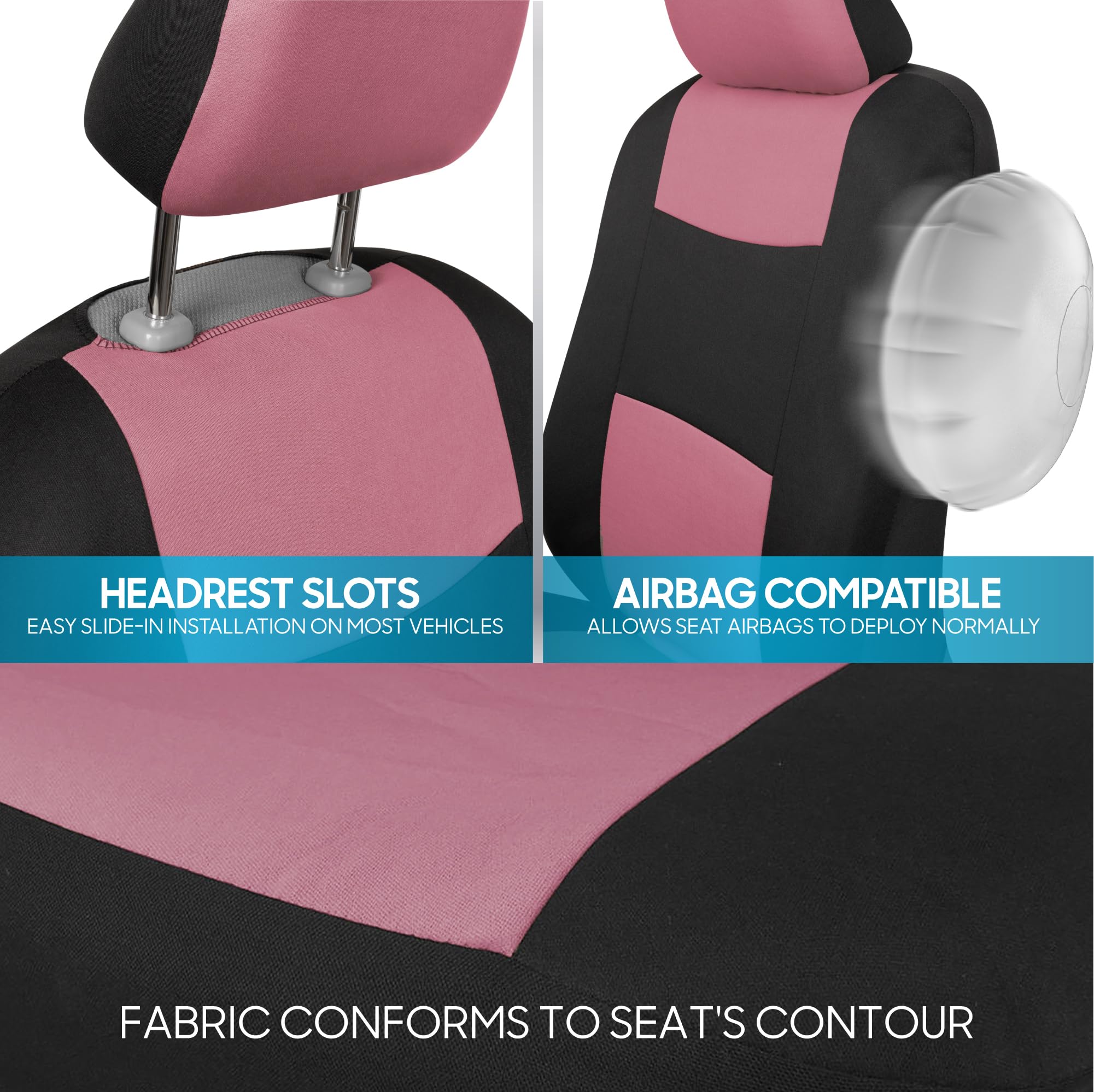 BDK seat covers in pickup truck interior protecting seats during heavy use
