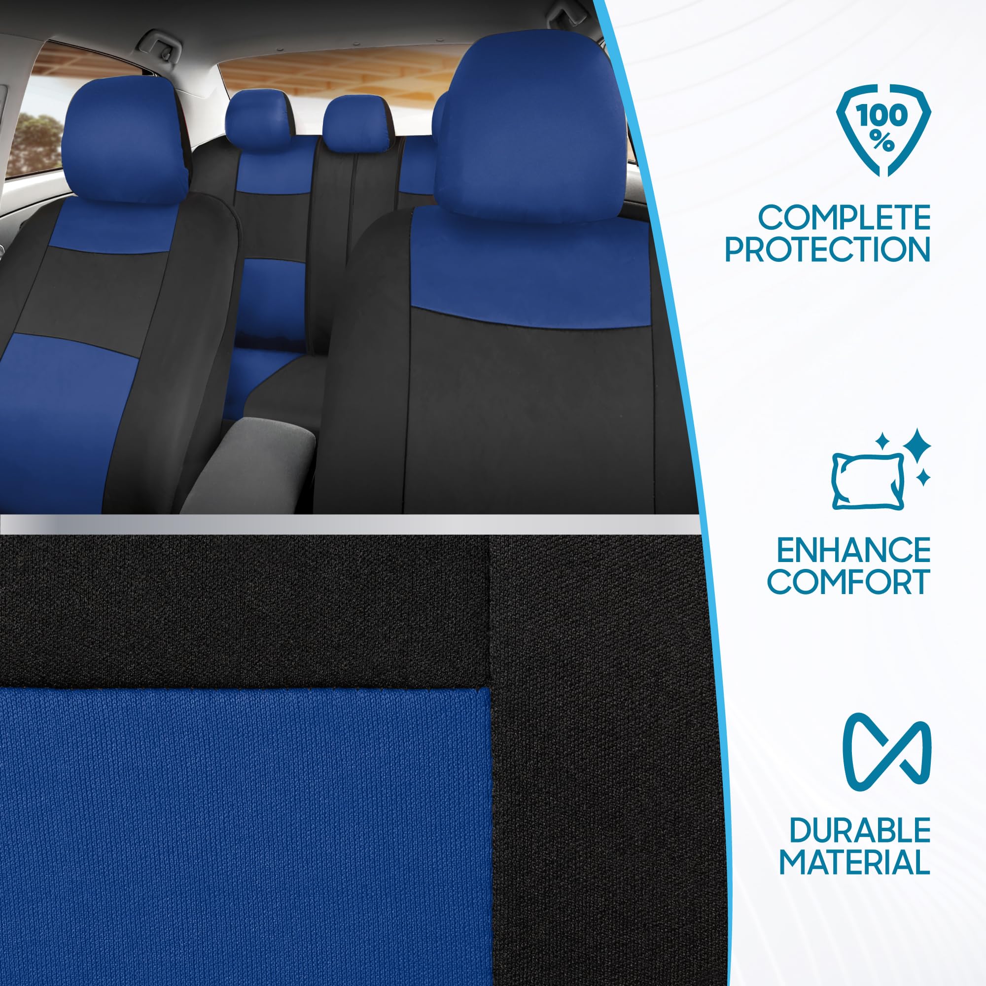BDK seat material texture demonstrating breathable, durable fabric