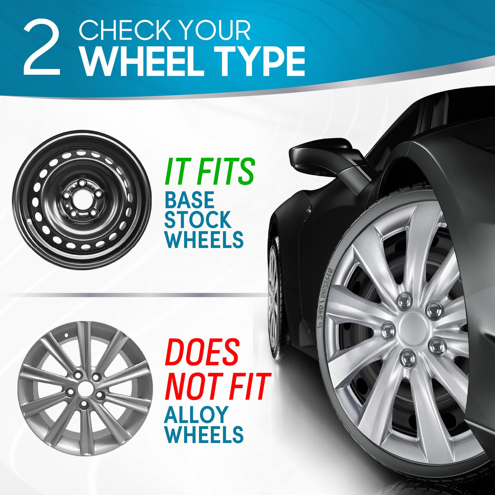 BDK hubcaps on parked car demonstrating upgraded curb appeal benefit