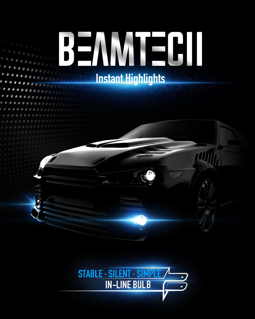 BEAMTECH 9012 on an off-road truck illustrating rugged powersports use