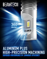 BEAMTECH bulb installed in fog housing, plug-and-play fit for quick swaps