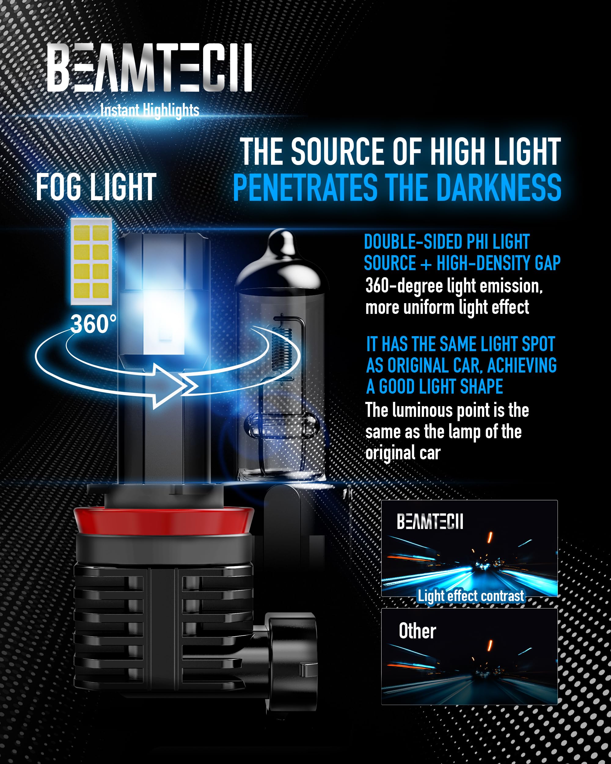 BEAMTECH side profile highlighting compact fanless body for easy fit