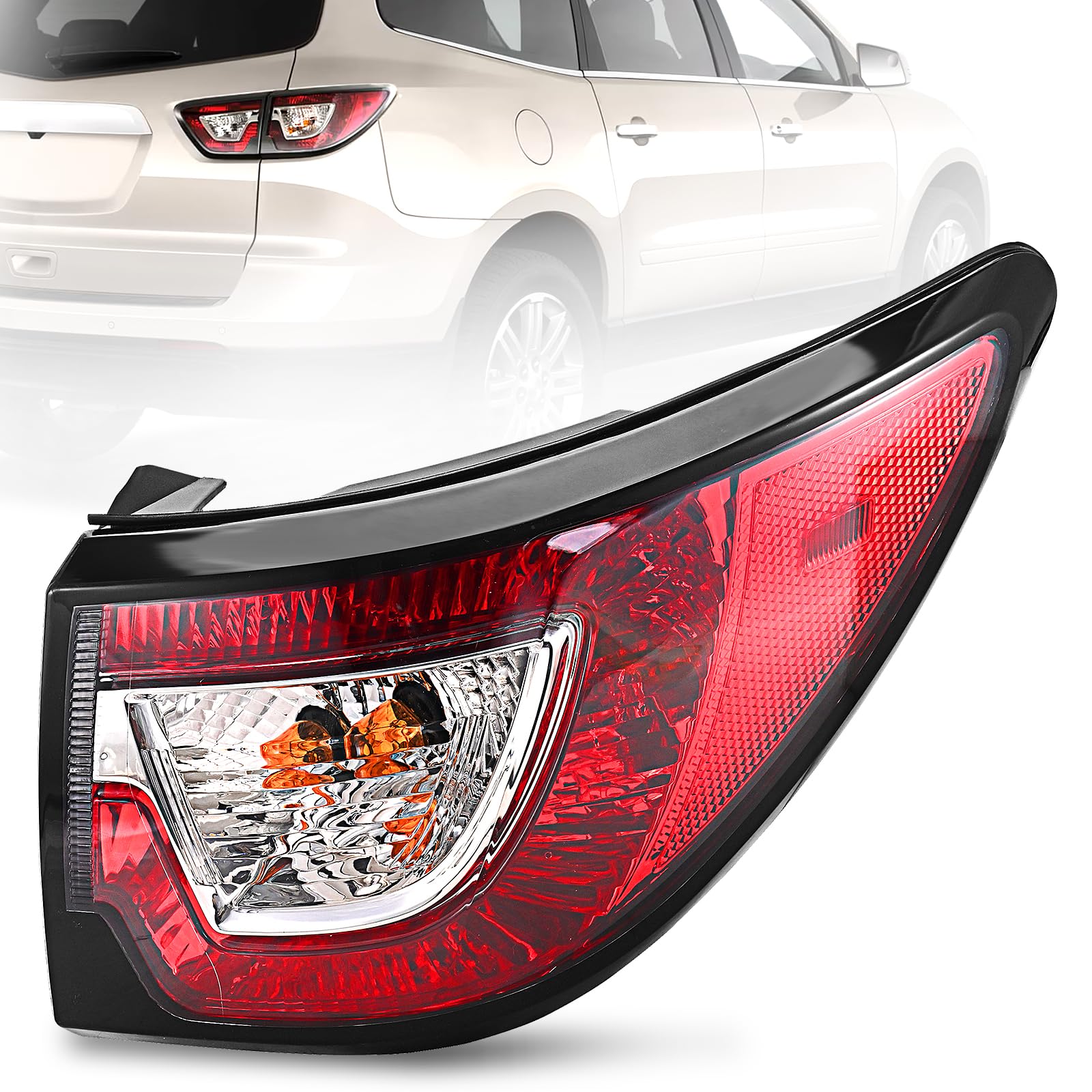 BeamTrack right tail light front view showing clean fit and restored appearance