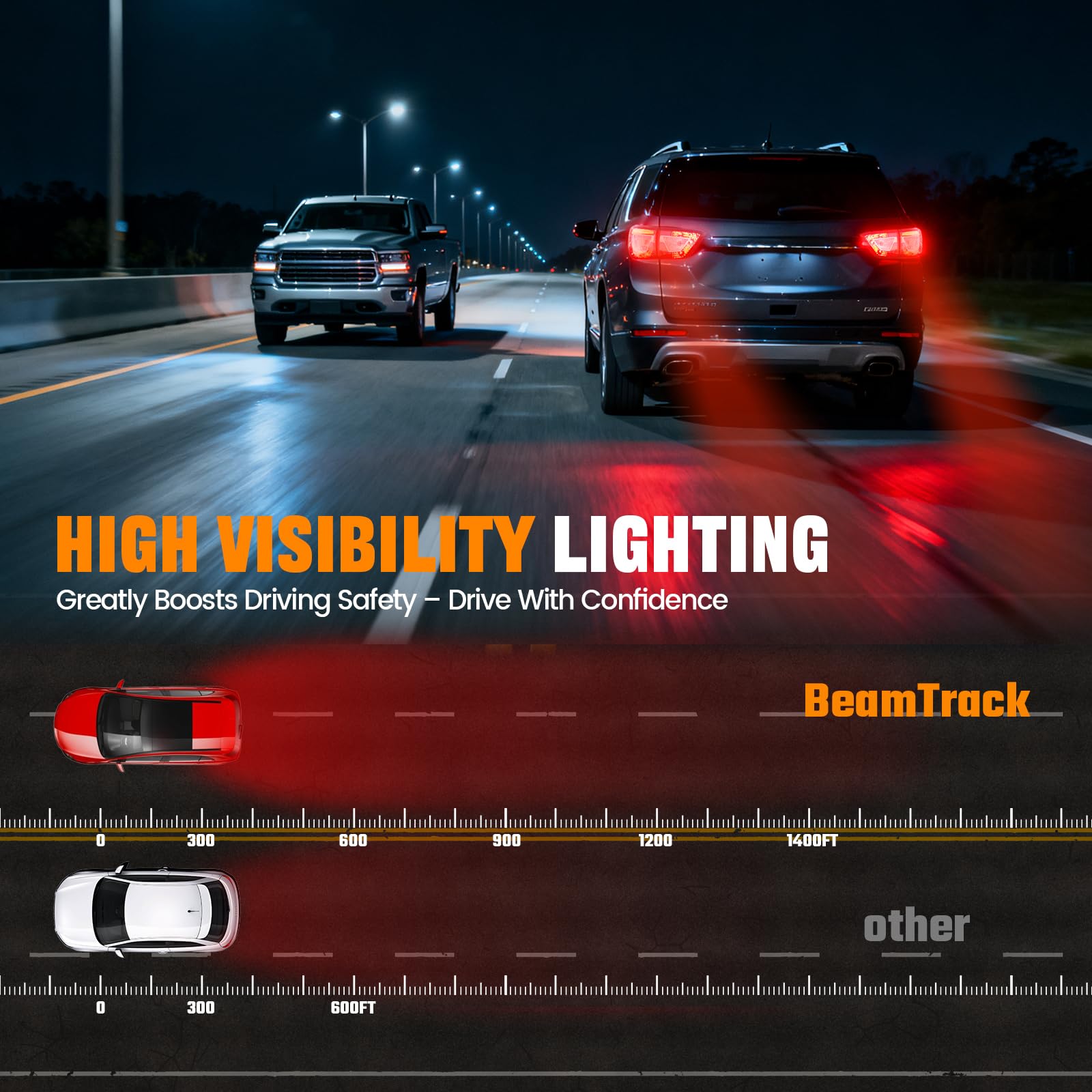 BeamTrack view of waterproof seal and mounting points for long-lasting durability