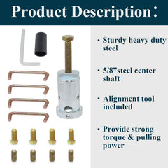 Beaquicy alignment tool and fasteners displayed for easy assembly benefit