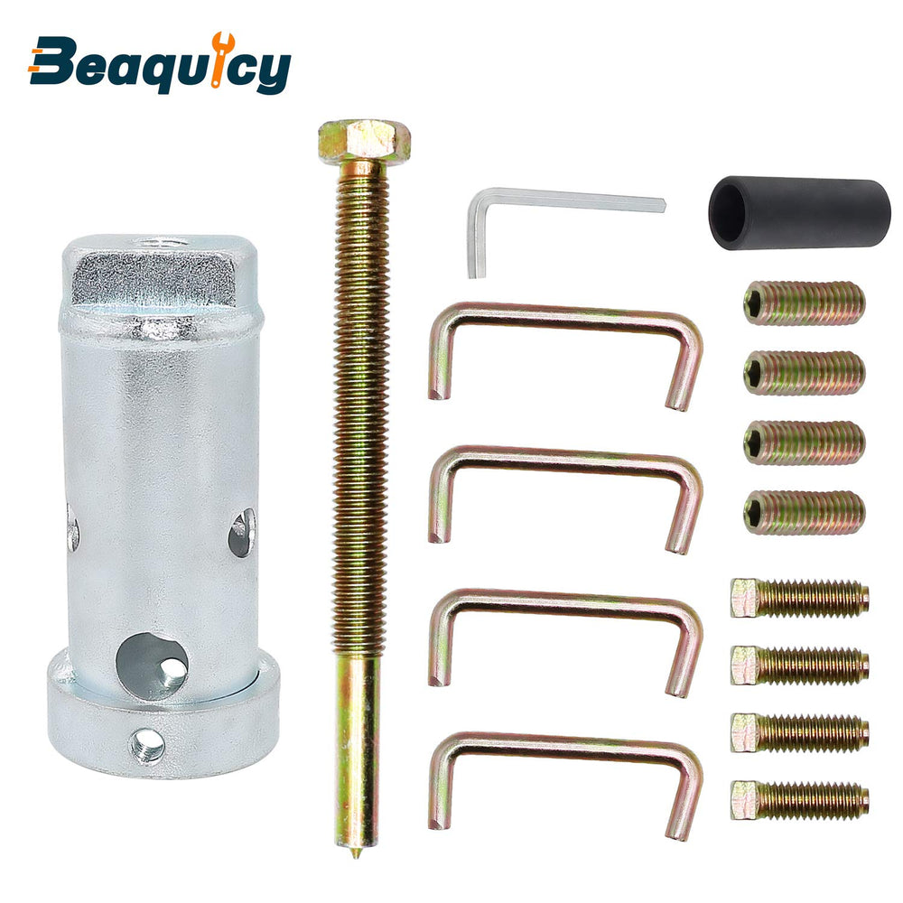 Beaquicy closeup of steel center shaft highlighting strength and precision