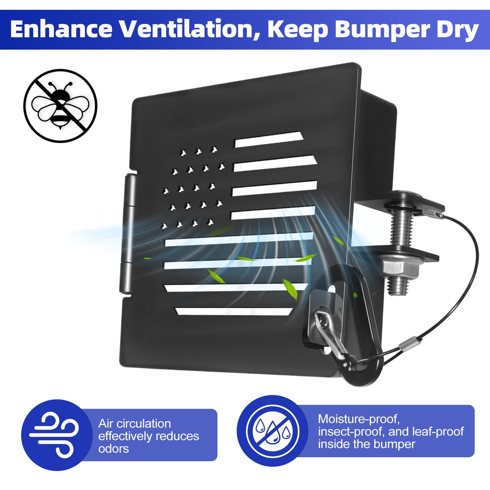 BEASYE in use with sewer hose stowed showing protected storage on travel