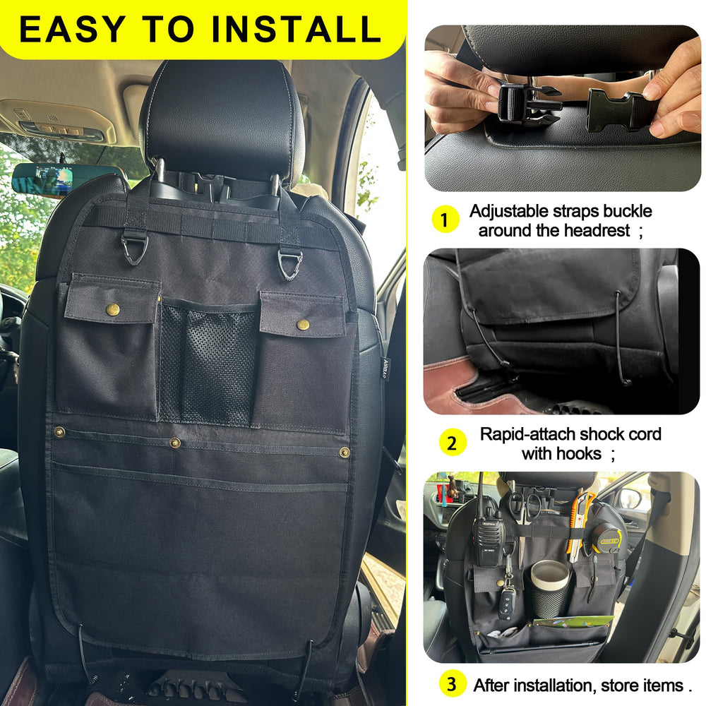 BEATUNEE view of hook and molle webbing allowing additional gear attachment benefit
