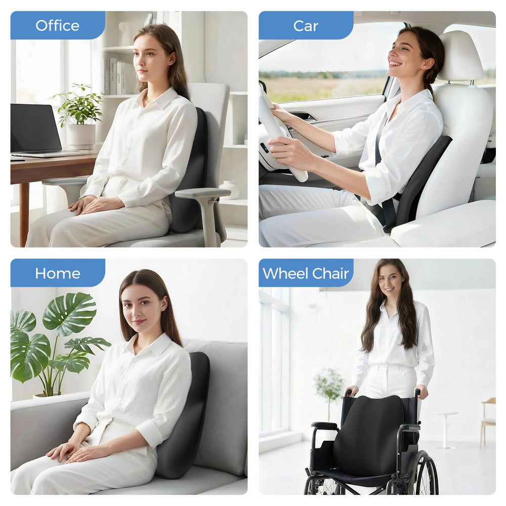 BEBAS in an airplane seat showing versatile support and travel-friendly design