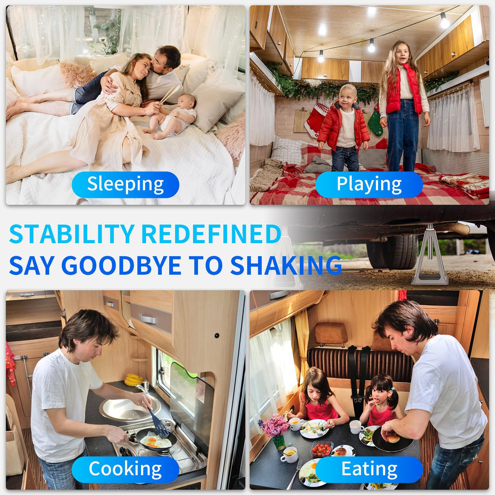 BEBOBLY lifestyle campsite setting showing stable trailer and quieter camping experience