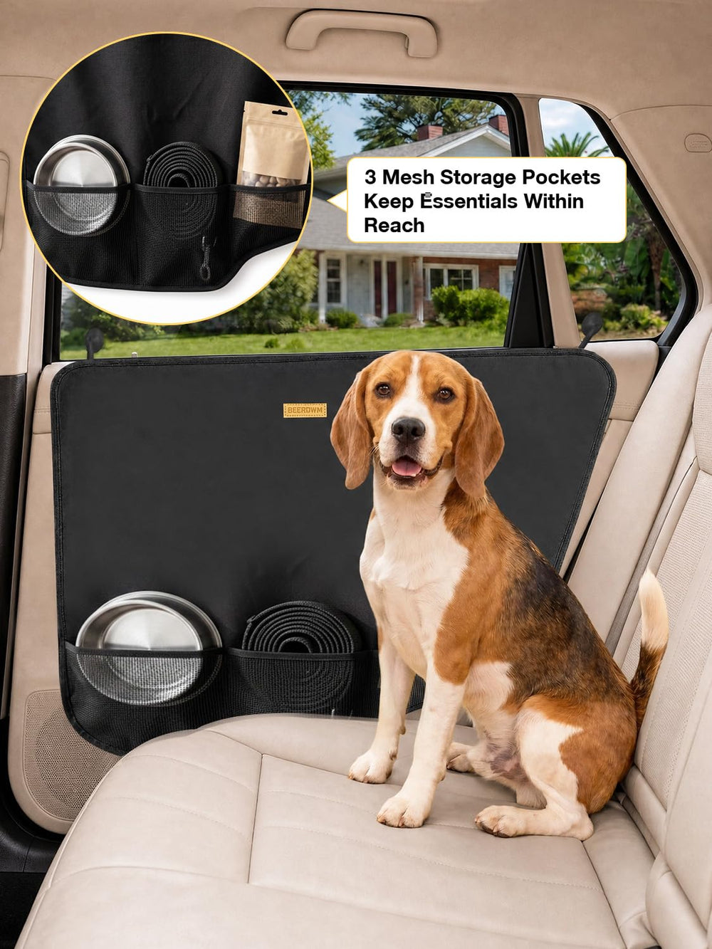 BECROWM suction cup and buckle detail ensuring stable, secure fit