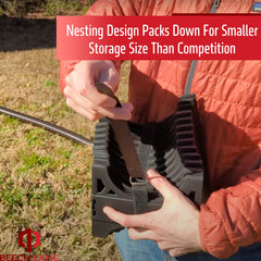 Beech Lane collapsed nesting design showing compact storage saving valuable RV space