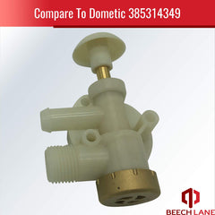 Side profile of Beech Lane valve illustrating durable construction and material blend
