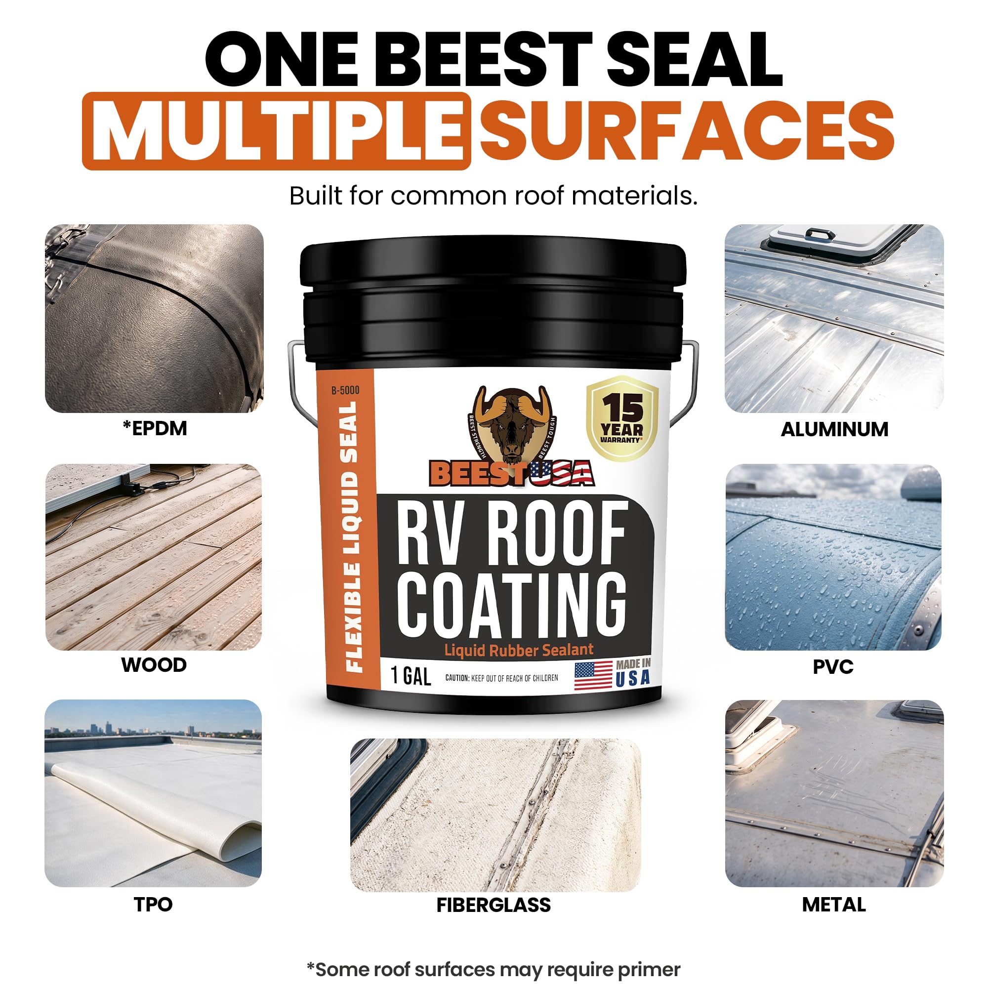 BEEST brush stroke texture showing thick elastomeric membrane benefit