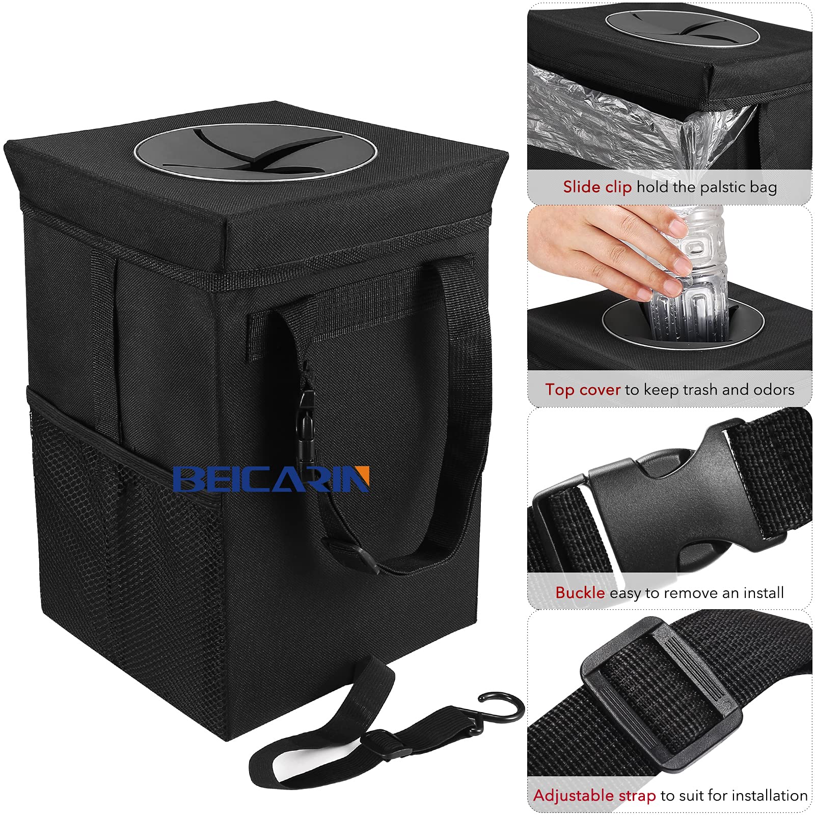 Beicarin collapsed folded flat for compact storage when not in use
