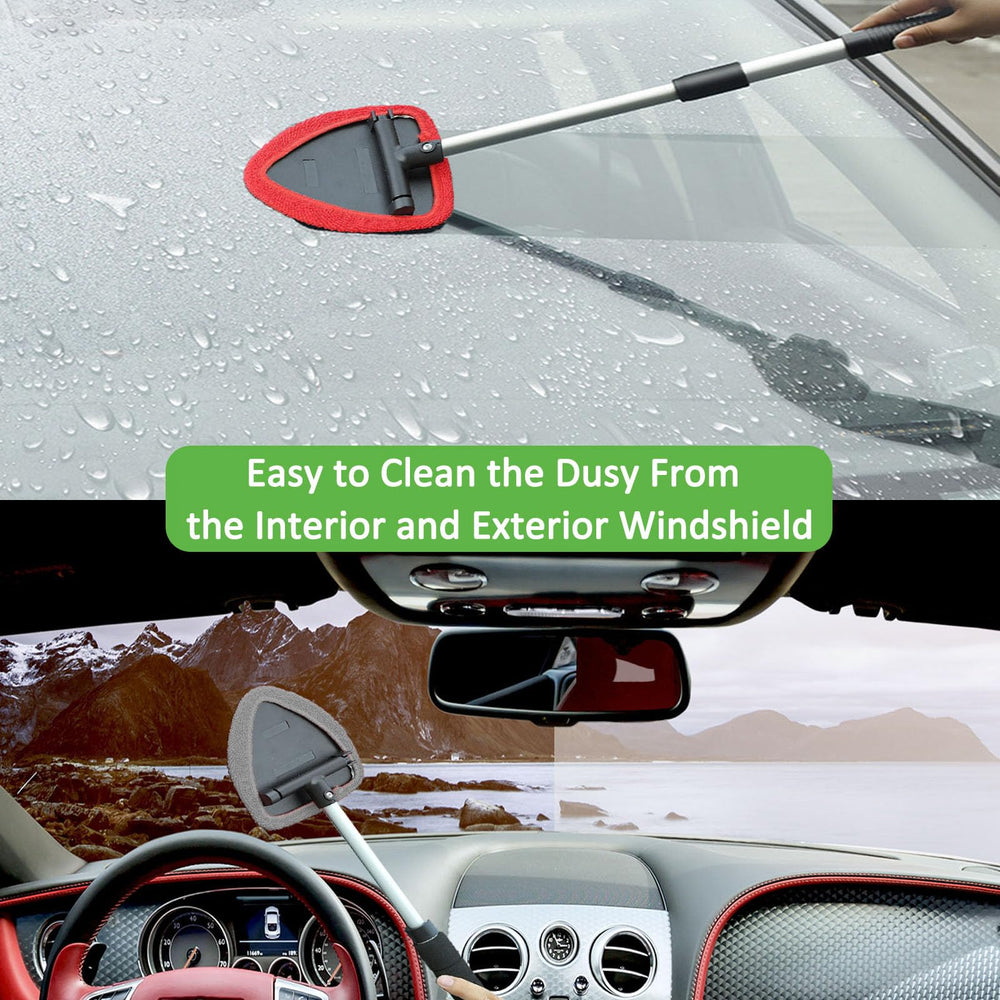 Beieverluck tool in car cleaning windshield offering streak-free visibility