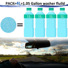 Beieverluck tablet dissolving in gallon jar, makes ready-to-use fluid fast