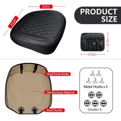 BEITK close-up of PU leather texture showing soft durable surface and easy cleaning