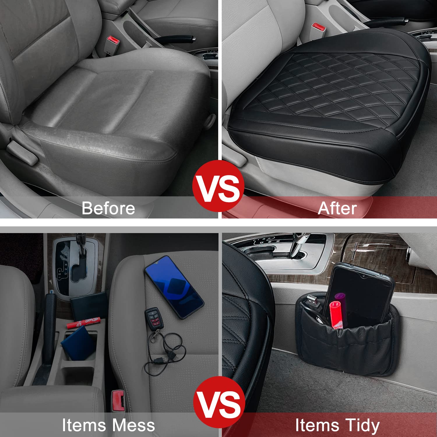 BEITK covers in car demonstrating improved appearance and practical protection