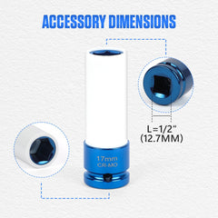 BELEY 1/2-inch drive adapter detail enabling better leverage with ratchets