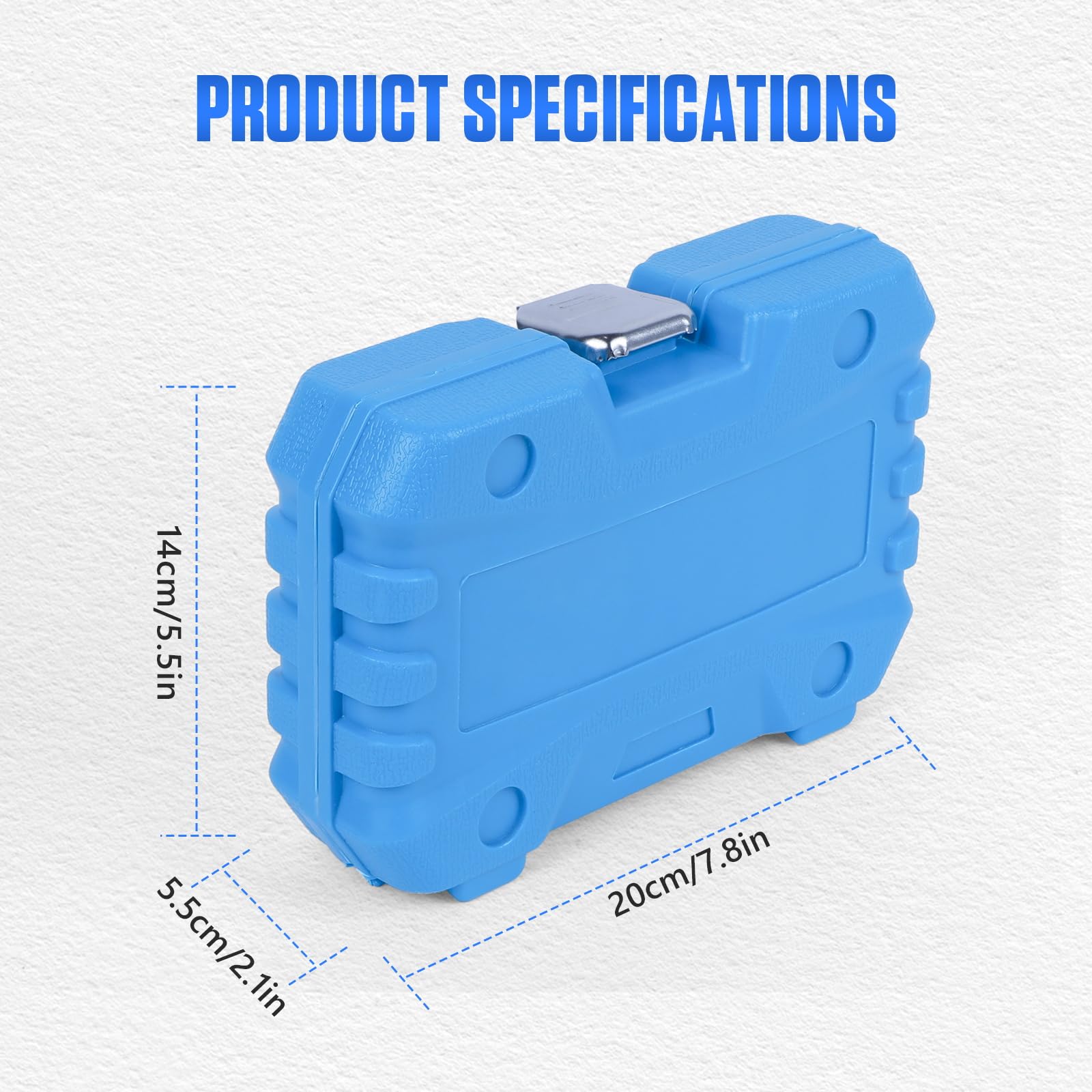BELEY compact closed case beside a tape measure showing portable scale