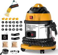 BELEY HTS558 front view showing compact blasting unit and benefits of workshop readiness