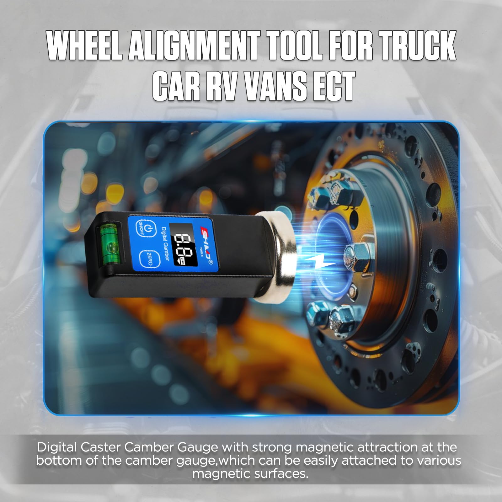 BELEY magnetic mount attached to wheel hub providing secure, repeatable placement