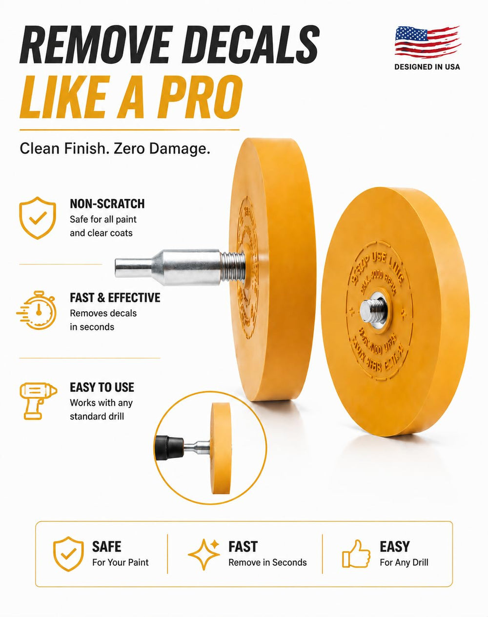 Belinova lifestyle garage scene showing wheels with drill for DIY detailing efficiency