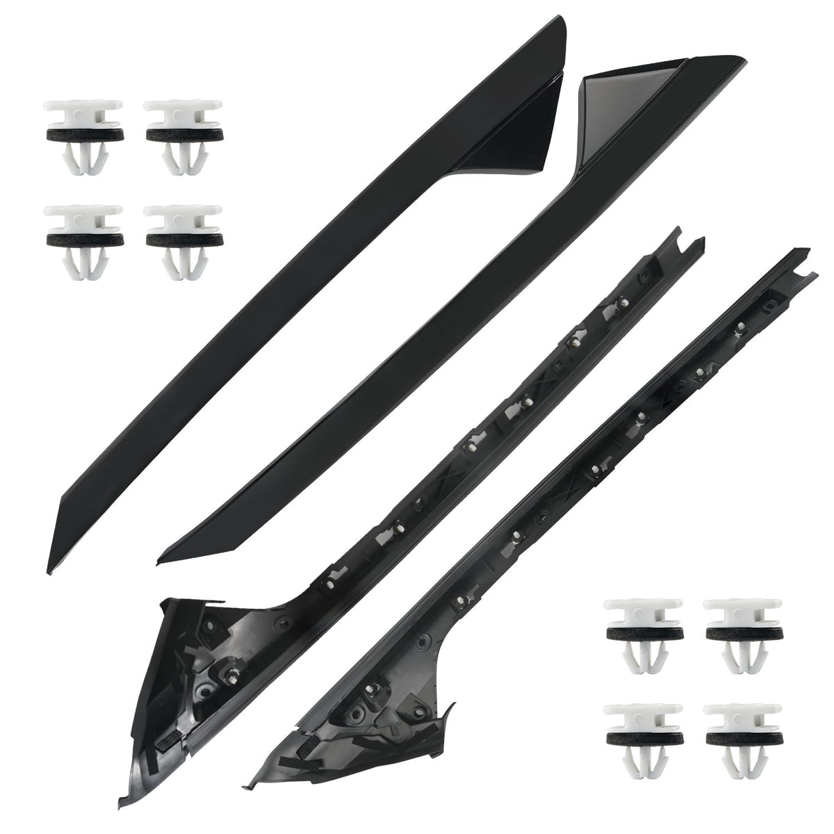 BELKEBIR front packaging showing full A-pillar kit and included pieces