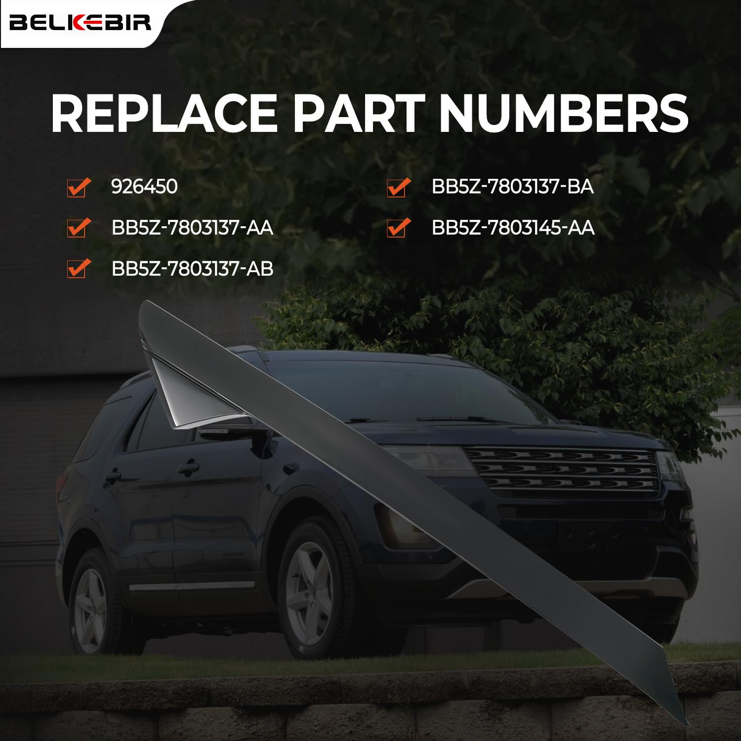 BELKEBIR pre-installed clips detail highlighting secure snap-in installation benefit