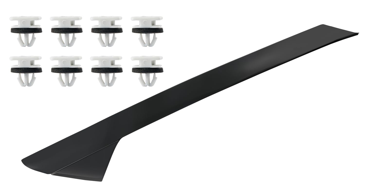 BELKEBIR A-pillar trim front view showing clean OEM look and improved curb appeal