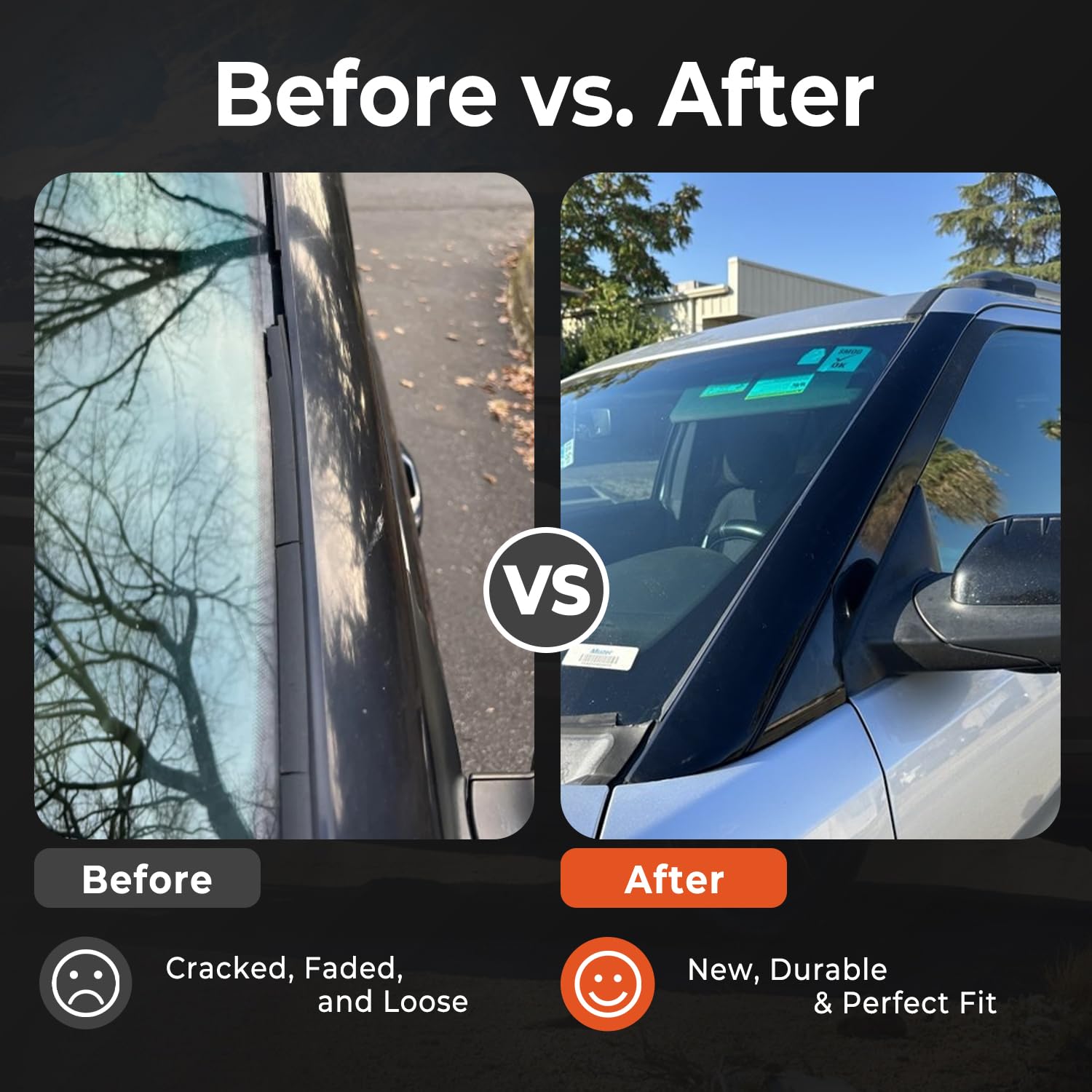 BELKEBIR trim fitted on parked Ford Explorer showing restored exterior protection benefit