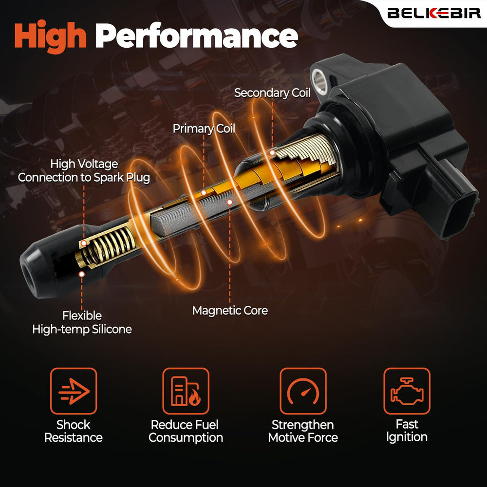 BELKEBIR installed coil on engine demonstrating direct-fit replacement reduces downtime