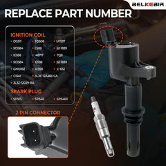 BELKEBIR iridium spark plug electrode close-up demonstrating fine electrode for longer life