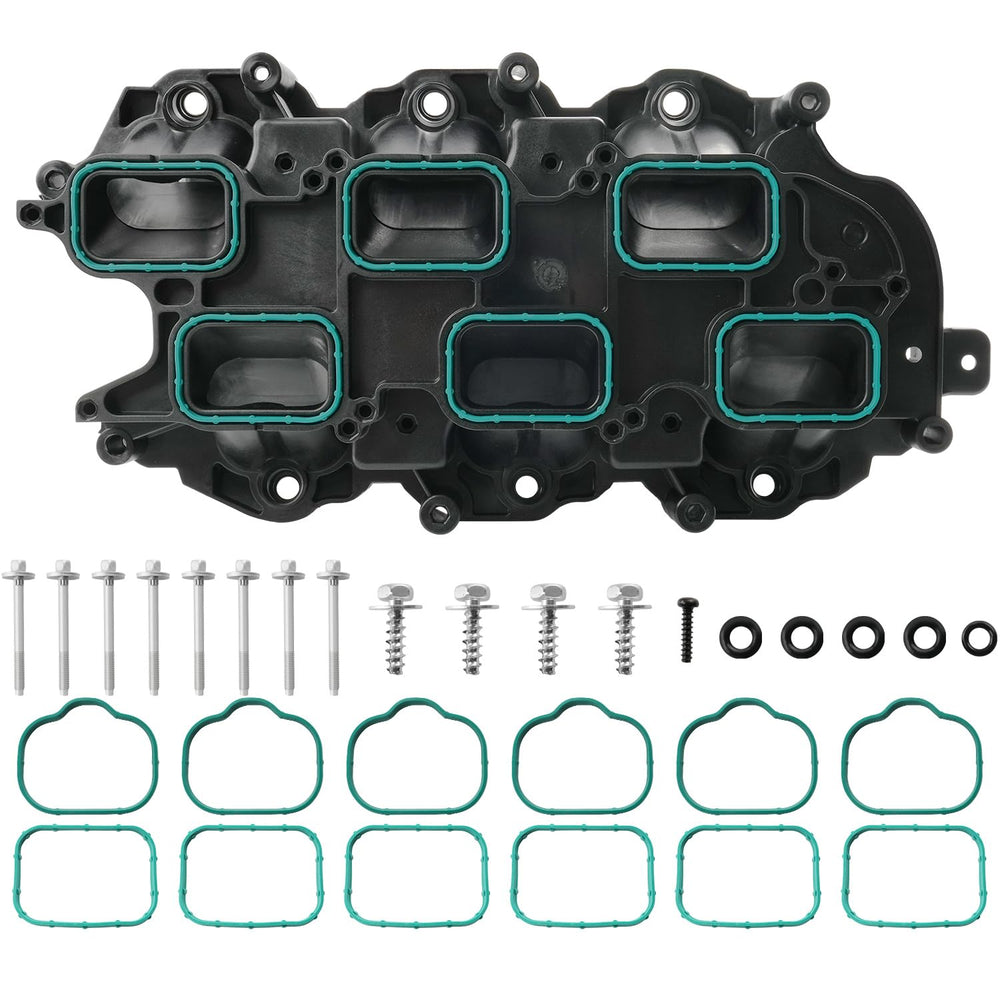 BELKEBIR lower intake manifold front view showing fitment and mounting points