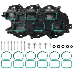 BELKEBIR lower intake manifold front view showing fitment and mounting points