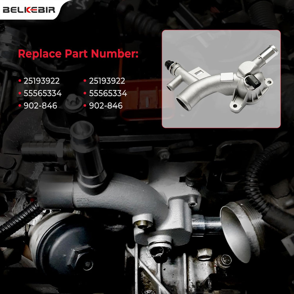 BELKEBIR outlet with gasket and hardware showing included parts for easier installation