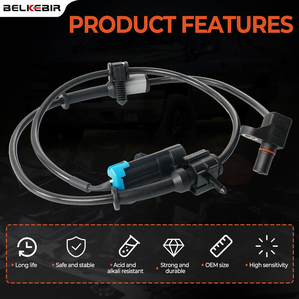 BELKEBIR sensor cable and length shown for correct reach and easy routing