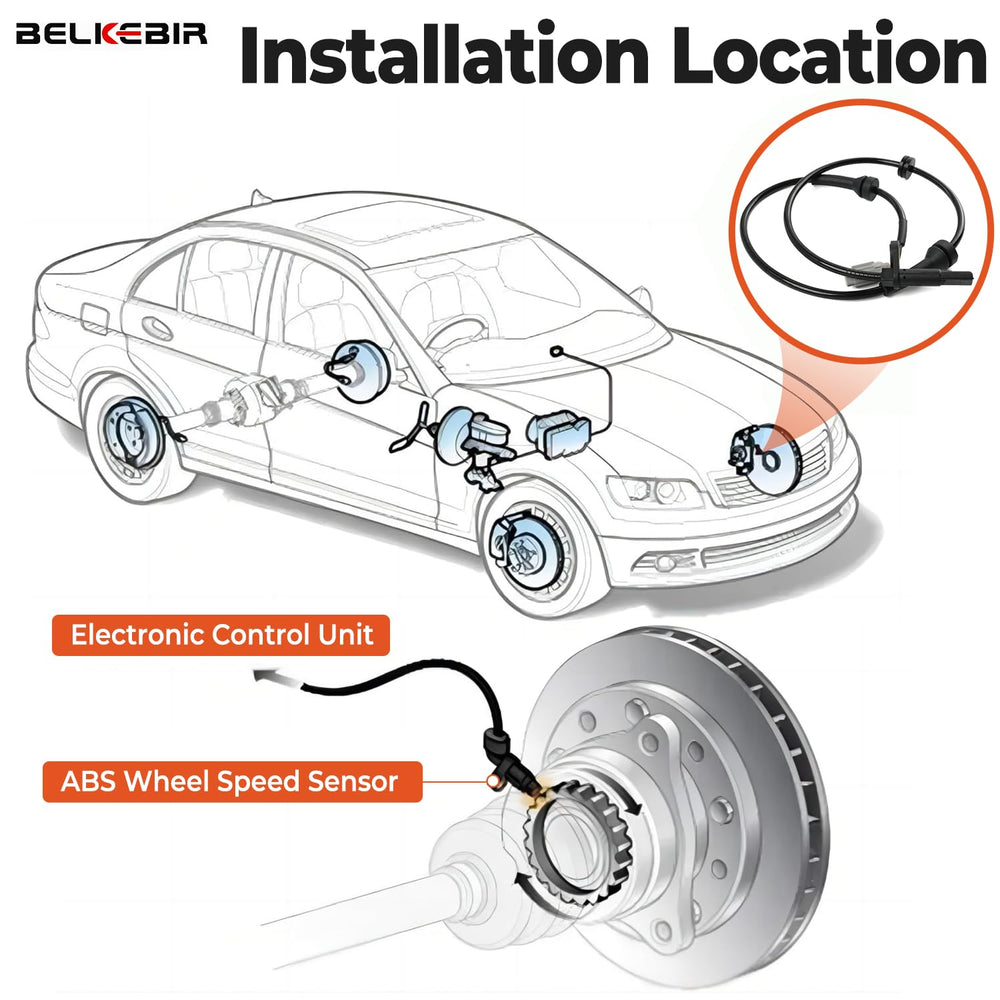 BELKEBIR sensors in a garage during installation showing quick DIY replacement benefit