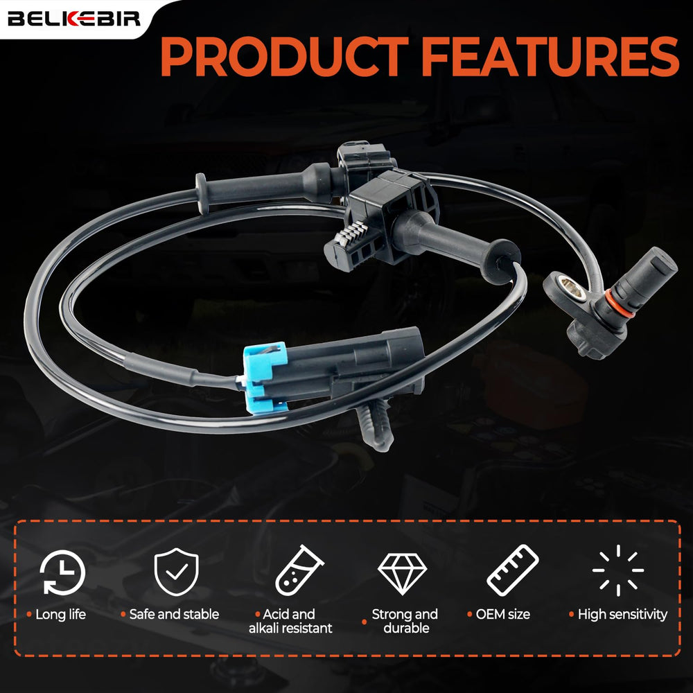 BELKEBIR sensor mounted on rear axle demonstrating correct fit and secure bracket placement