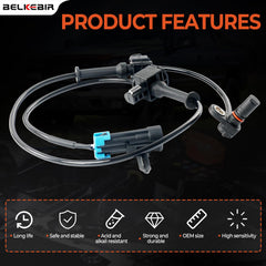 BELKEBIR sensor mounted on rear axle demonstrating correct fit and secure bracket placement