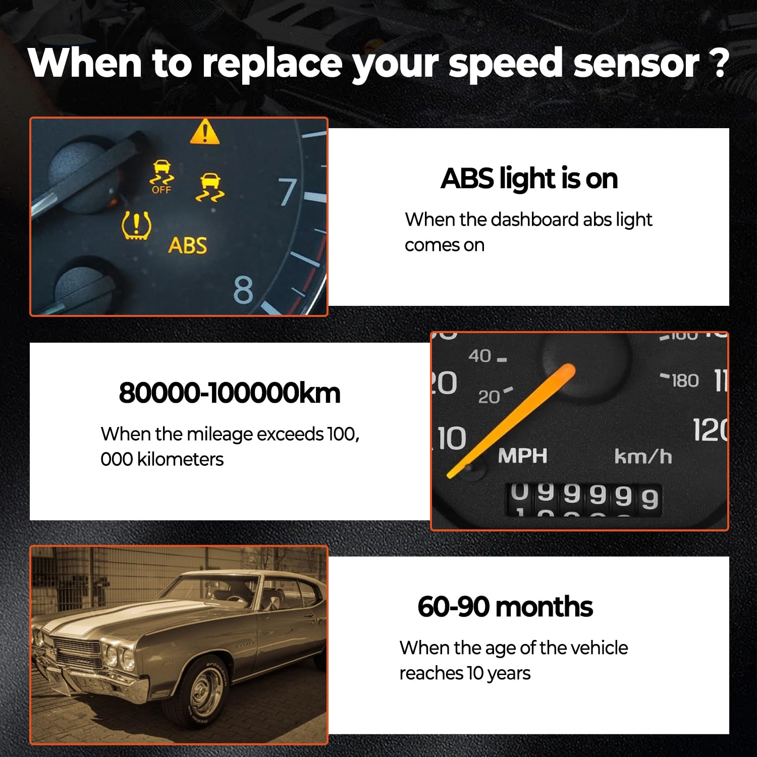BELKEBIR new sensor side-by-side with old unit highlighting improved condition and durability