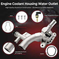 BELKEBIR side angle showing hose port layout for correct coolant routing benefit