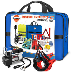 Beloskida kit front packaging showing full contents, promoting quick roadside readiness