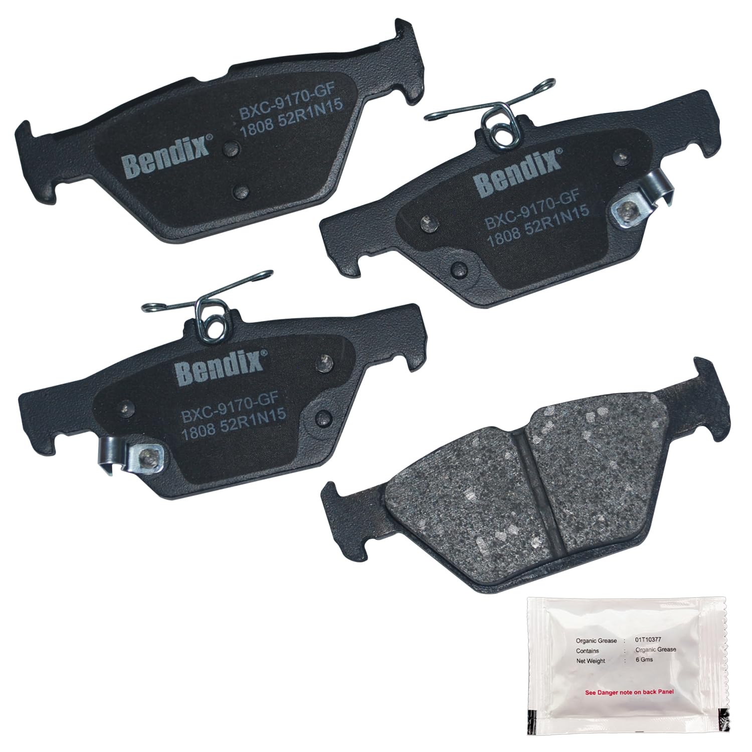 Bendix Priority1 front packaging showing product and fitment benefits
